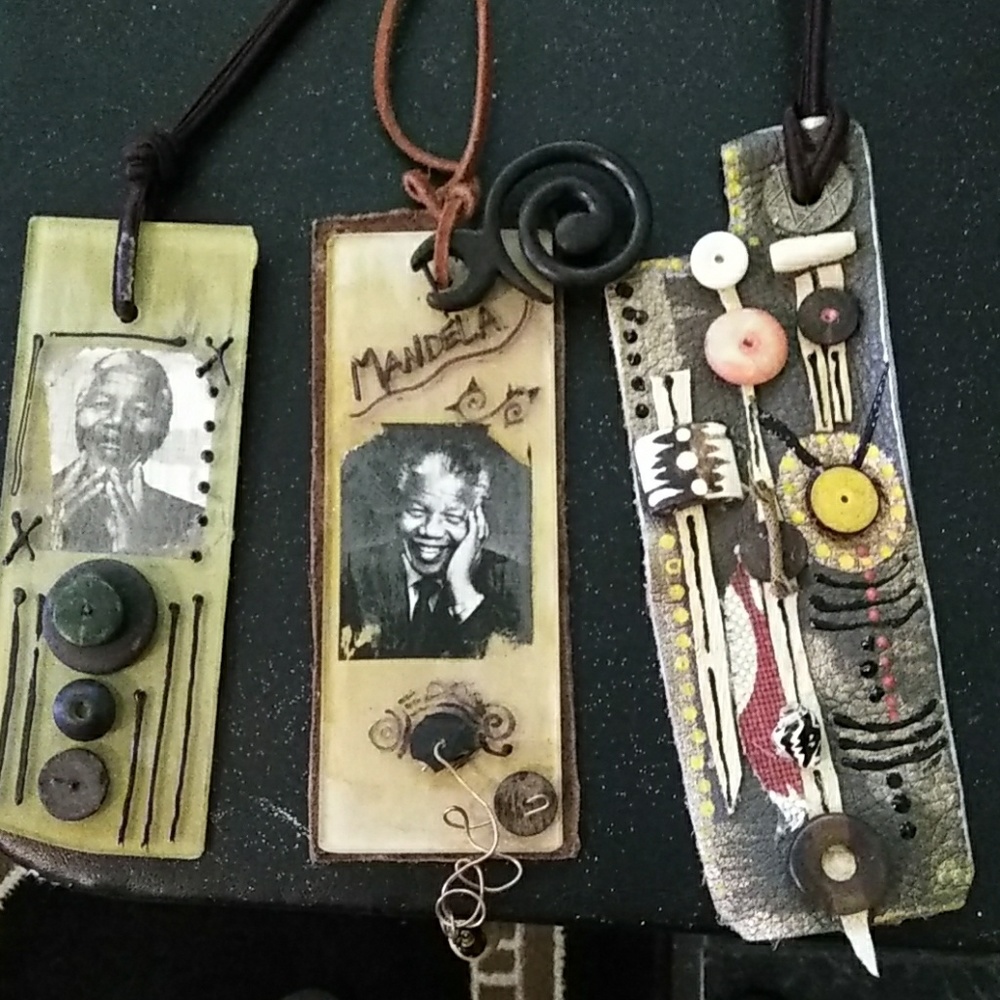 Nelson mandela inspired original neck peices